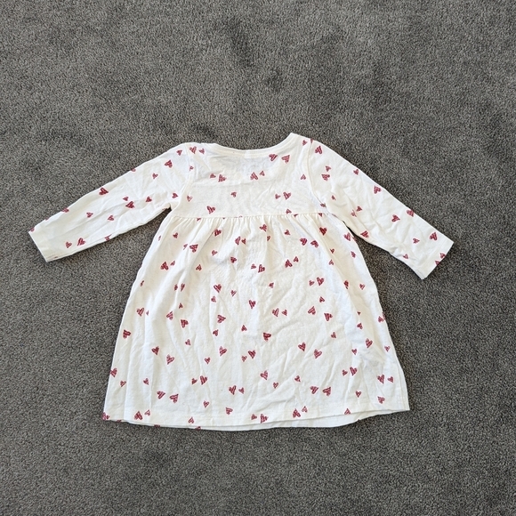 Old Navy Baby Girl's Casual Dress Size 6-12 Months Heart Print Lightweight - Picture 2 of 4